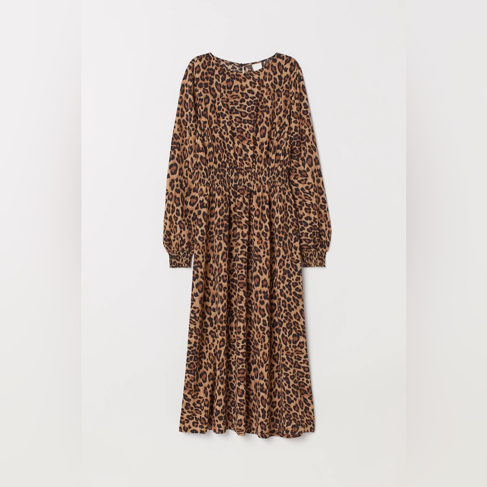 Leopard Print Maxi Dress Size 4
